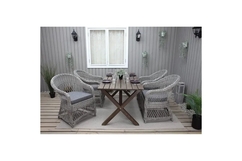 Utomhusfotölj Merida - Grå - Utemöbler & utemiljö - Balkong & altan - Balkongmöbler - Balkongstol