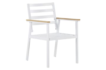 Zanca Karmstol Utomhus - Vit/Ljusbrun/Beige - Utemöbler & utemiljö - Balkong & altan - Balkongmöbler - Balkongstol