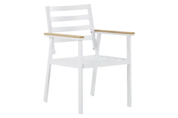 Zanca Karmstol Utomhus - Vit/Ljusbrun/Beige - Utemöbler & utemiljö - Balkong & altan - Balkongmöbler - Balkongstol