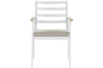 Zanca Karmstol Utomhus - Vit/Ljusbrun/Beige - Utemöbler & utemiljö - Balkong & altan - Balkongmöbler - Balkongstol