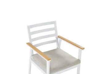 Zanca Karmstol Utomhus - Vit/Ljusbrun/Beige - Utemöbler & utemiljö - Balkong & altan - Balkongmöbler - Balkongstol
