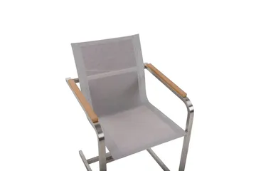 Zervo Karmstol Utomhus - Beige/Silver - Utemöbler & utemiljö - Balkong & altan - Balkongmöbler - Balkongstol