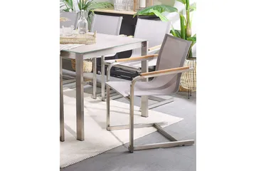 Zervo Karmstol Utomhus - Beige/Silver - Utemöbler & utemiljö - Balkong & altan - Balkongmöbler - Balkongstol