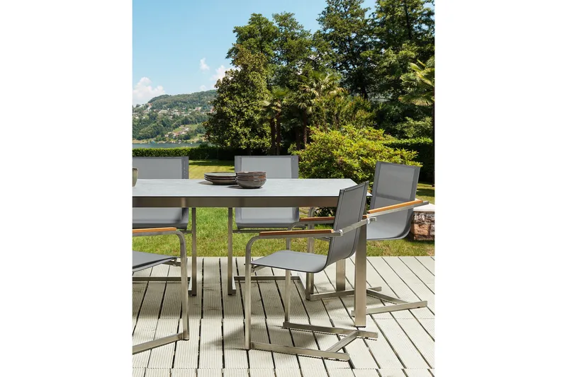 Zervo Karmstol Utomhus - Grå/Silver - Utemöbler & utemiljö - Balkong & altan - Balkongmöbler - Balkongstol