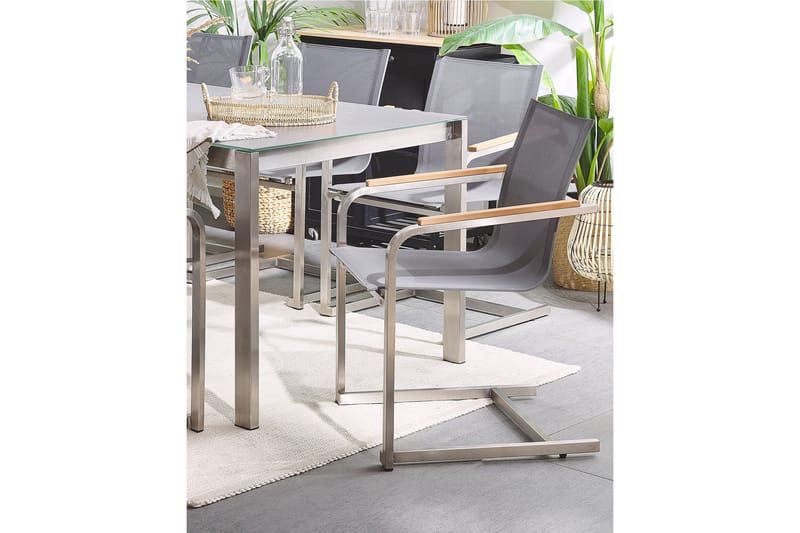 Zervo Karmstol Utomhus - Grå/Silver - Utemöbler & utemiljö - Balkong & altan - Balkongmöbler - Balkongstol
