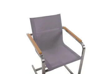 Zervo Karmstol Utomhus - Grå/Silver - Utemöbler & utemiljö - Balkong & altan - Balkongmöbler - Balkongstol