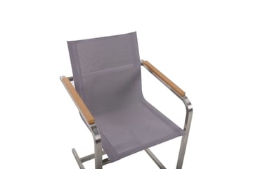 Zervo Karmstol Utomhus - Grå/Silver - Utemöbler & utemiljö - Balkong & altan - Balkongmöbler - Balkongstol