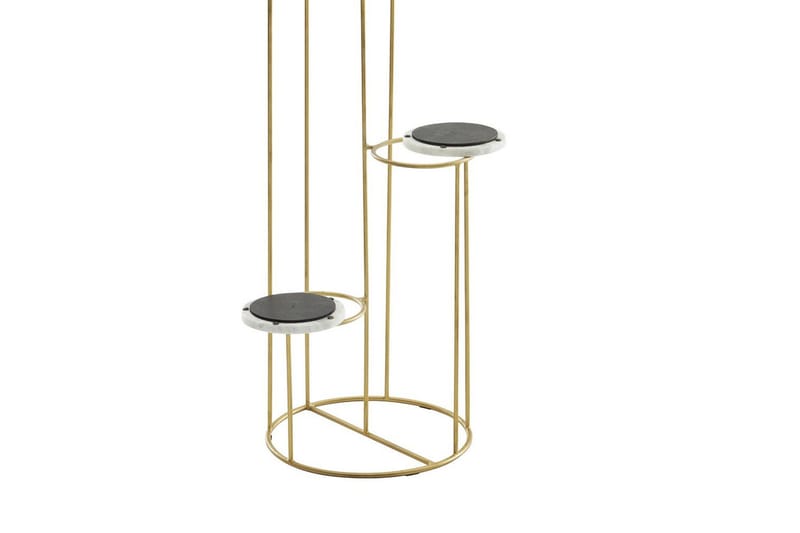 Stående hylla Wohnling Äkta marmortopp blomma ståtlig metallbas modern - Utemöbler & utemiljö - Balkong & altan - Balkongodling