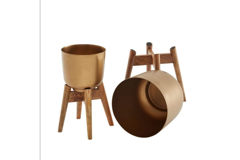Vas Wohnling Set om 2 Aluminium Blomväxtkruka Modern - Utemöbler & utemiljö - Balkong & altan - Balkongodling