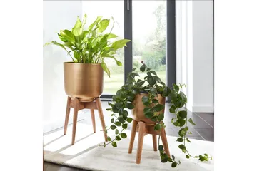 Vas Wohnling Set om 2 Aluminium Blomväxtkruka Modern - Utemöbler & utemiljö - Balkong & altan - Balkongodling
