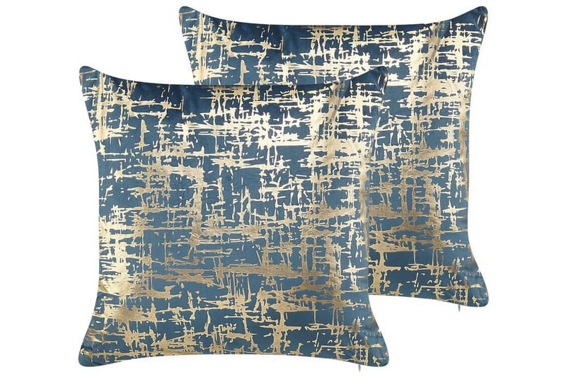 Beneton Utomhuskudde 45x45 cm - Blå/Guld - Utemöbler & utemiljö - Dynor - Utomhuskuddar
