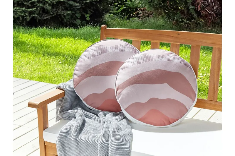 Busto Utomhuskudde 40 cm Rund Rund - Rosa - Utemöbler & utemiljö - Dynor - Utomhuskuddar