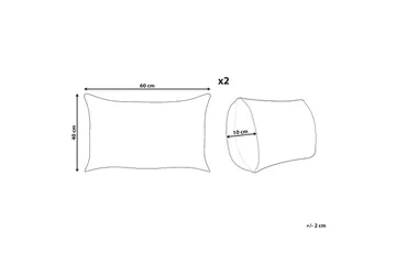 Cannole Utomhuskudde 42x60 cm - Brun/Vit/Svart - Utemöbler & utemiljö - Dynor - Utomhuskuddar