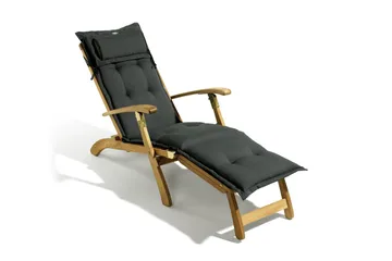 Däckstolsdyna Canyon med nackkudde Fritab Anthracite Grey - Utemöbler & utemiljö - Dynor - Däckstolsdynor