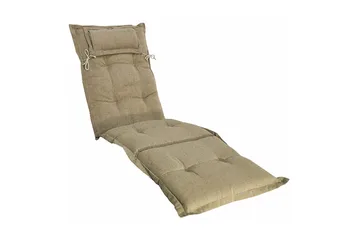 Däckstolsdyna Canyon med nackkudde Fritab beige - Utemöbler & utemiljö - Dynor - Däckstolsdynor