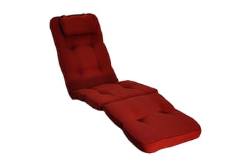 Däckstolsdyna Woodline med nackkudde Fritab Bordeaux - Utemöbler & utemiljö - Dynor - Däckstolsdynor