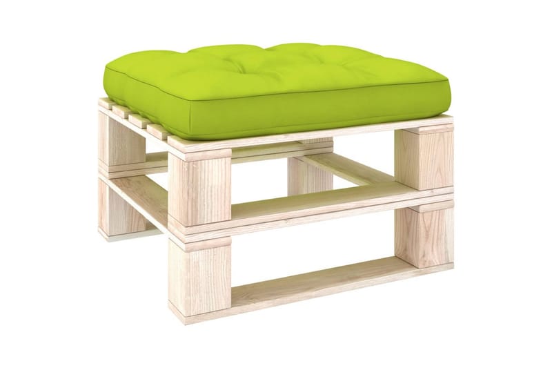 Dyna till pallsoffa ljusgrön 70x70x10 cm - Grön - Soffdyna & bänkdyna utemöbler