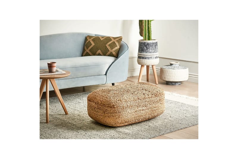 Golvkudde Isarda Naturligt/beige - Naturligt/beige - Utemöbler & utemiljö - Dynor - Sittdyna & ryggdyna utemöbler