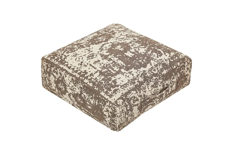 Golvkudde Shasa Beige/brun - Beige/brun - Möbler - Fåtölj & stolar - Pall & puff - Sittpuff