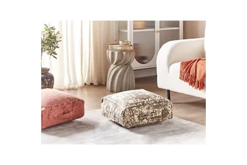 Golvkudde Shasa Beige/brun - Beige/brun - Möbler - Fåtölj & stolar - Pall & puff - Sittpuff