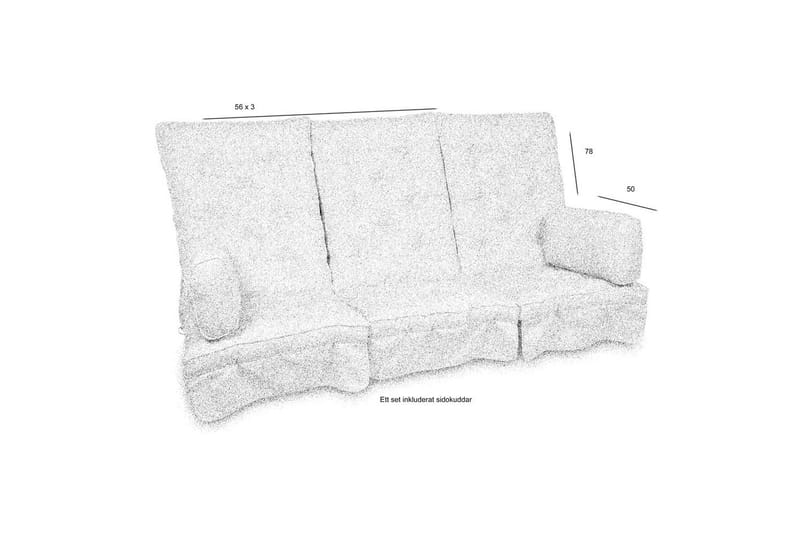 Hammockdynset Fritab River Hög - Beige Rustic - Utemöbler & utemiljö - Dynor - Hammockdynor