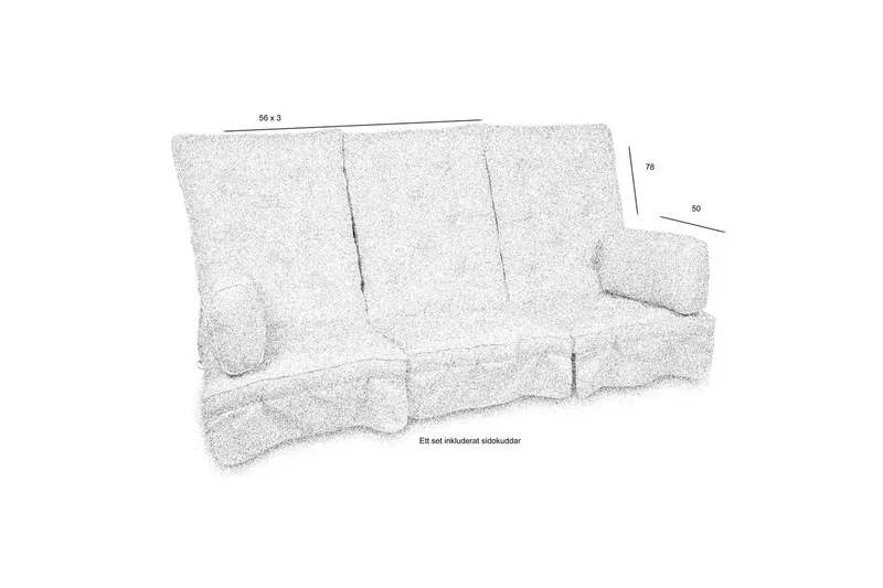 Hammockdynset Fritab River Hög - Beige Rustic - Utemöbler & utemiljö - Dynor - Hammockdynor