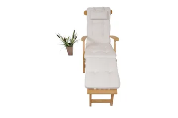 Hema Däckstolsdyna 50 cm - Vit - Utemöbler & utemiljö - Dynor - Däckstolsdynor