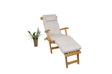 Hema Däckstolsdyna 50 cm - Vit - Utemöbler & utemiljö - Dynor - Däckstolsdynor