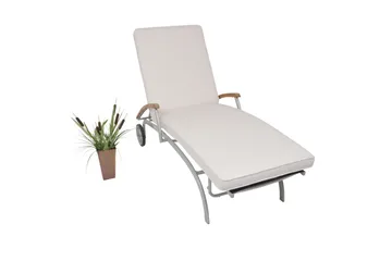 Hema Solsängsdyna - Vit - Utemöbler & utemiljö - Dynor - Solsängsdynor