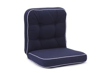 Dyna Hillerstorp Texas Låg Blå med vita kanter - Blå med vita kanter - Utemöbler & utemiljö - Dynor - Positionsdynor