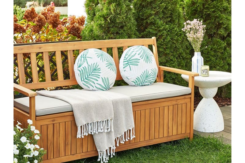 Laramie Utomhuskudde 40 cm Rund - Beige/Grön - Utemöbler & utemiljö - Dynor - Utomhuskuddar