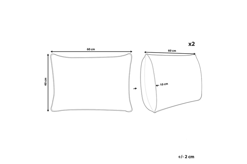 Latiano Utomhuskudde 42x60 cm - Beige/Rosa - Utemöbler & utemiljö - Dynor - Utomhuskuddar