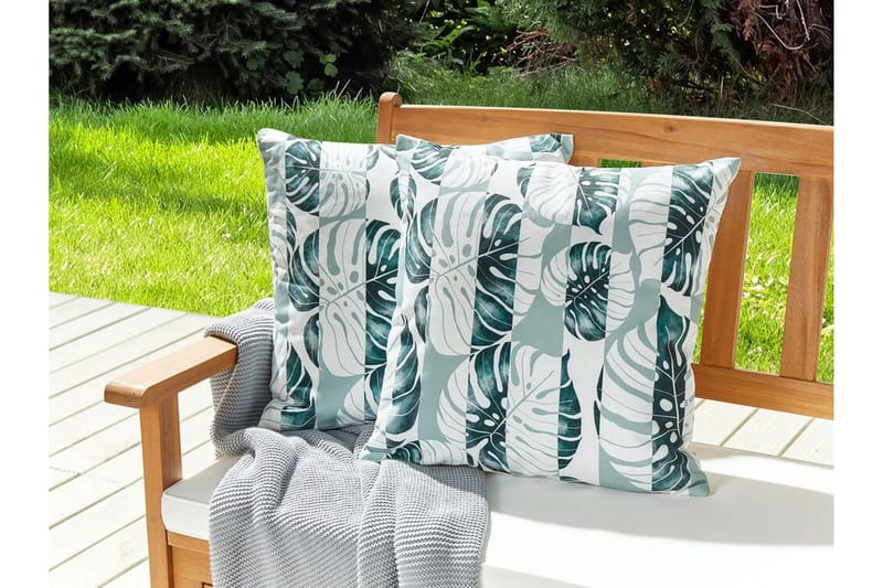 Piero Utomhuskudde 45x45 cm - Grön/Vit - Utemöbler & utemiljö - Dynor - Utomhuskuddar
