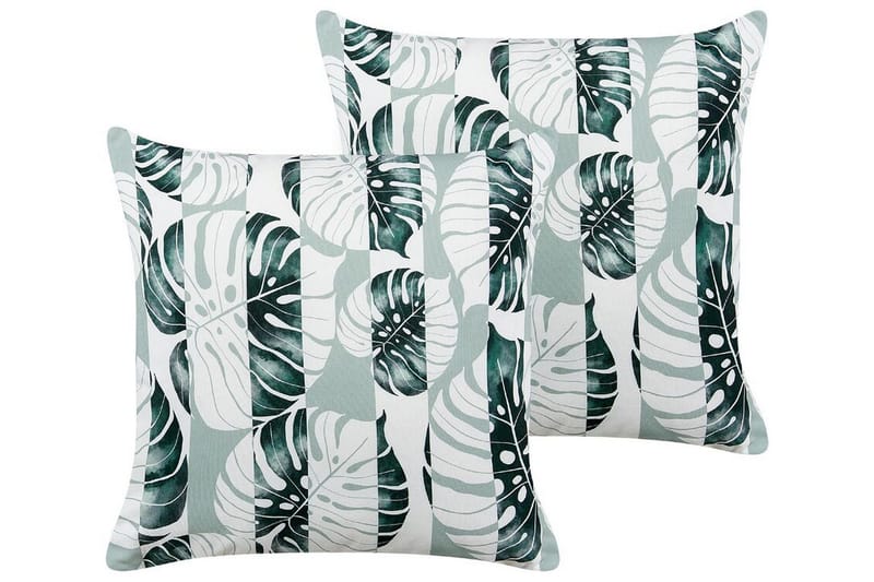 Piero Utomhuskudde 45x45 cm - Grön/Vit - Utemöbler & utemiljö - Dynor - Utomhuskuddar