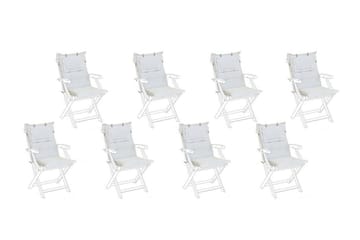Dyna Octavio till Trädgårdsstol 8-pack - Vit - Utemöbler & utemiljö - Dynor - Positionsdynor