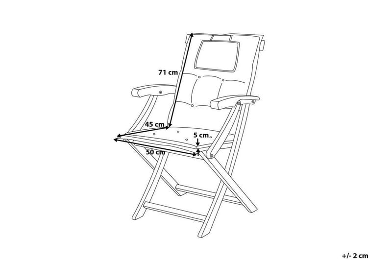 Krasley Dyna Till Trädgårdsstol 2-Pack - Blå - Utemöbler & utemiljö - Dynor - Positionsdynor