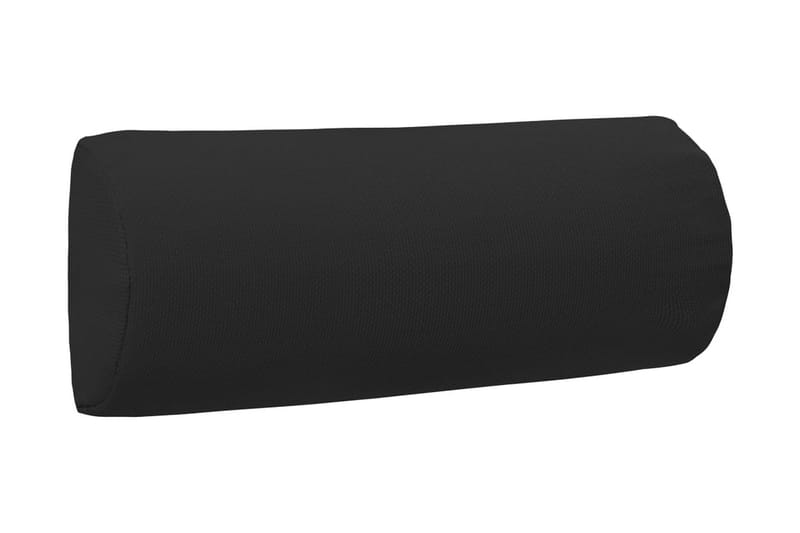 Nackstöd till solstol svart 40x7,5x15 cm textilene - Svart - Nackstöd soffa