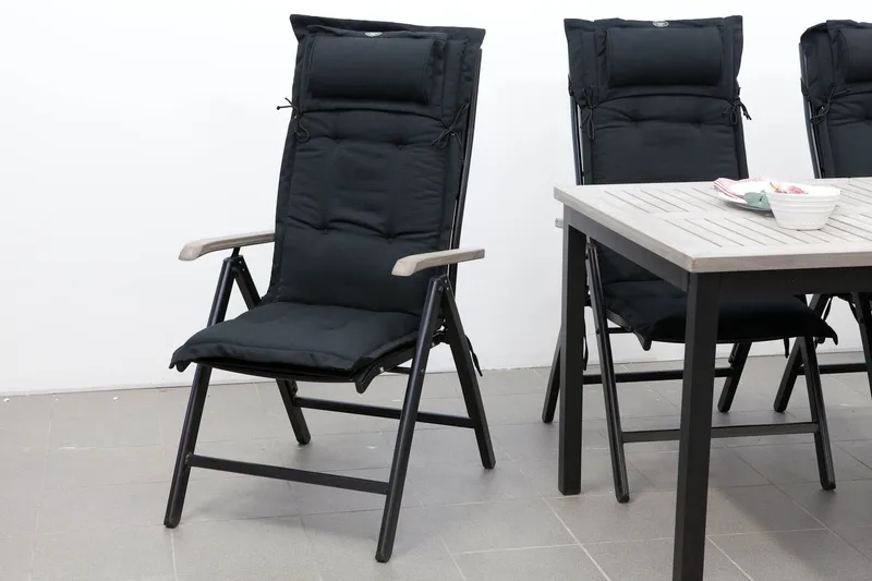 Positionsdyna Canyon med nackkudde Fritab Dark grey - Utemöbler & utemiljö - Dynor - Positionsdynor