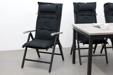 Positionsdyna Canyon med nackkudde Svartstruktur - Fritab - Utemöbler & utemiljö - Dynor - Positionsdynor