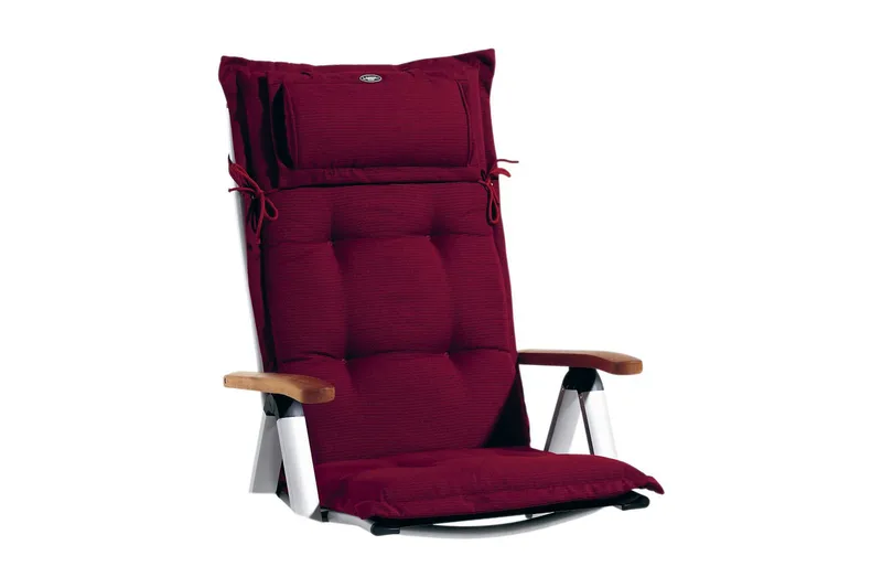 Positionsdyna Fritab Positionsdyna Canyon med nackkudde Wine red - Utemöbler & utemiljö - Dynor - Positionsdynor