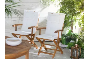 Wilhelmina Dyna till Trädgårdsstol 8-pack - Vit - Utemöbler & utemiljö - Dynor - Positionsdynor