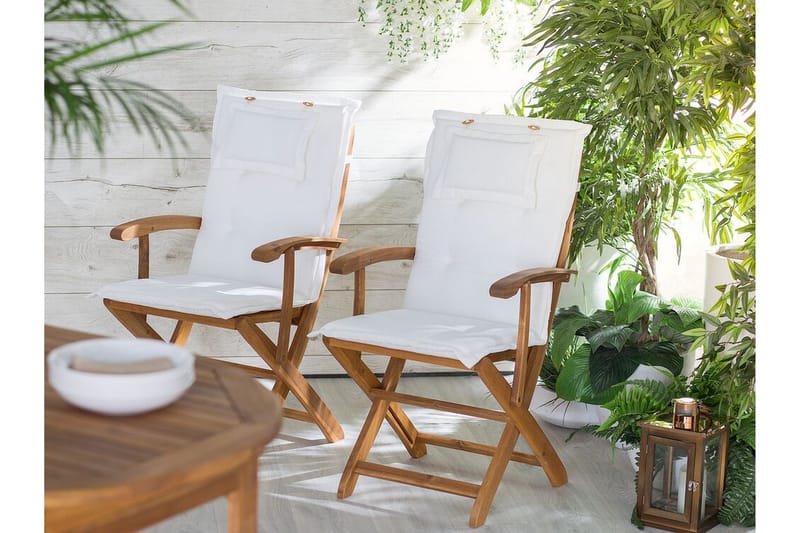 Wilhelmina Dyna till Trädgårdsstol 8-pack - Vit - Utemöbler & utemiljö - Dynor - Positionsdynor
