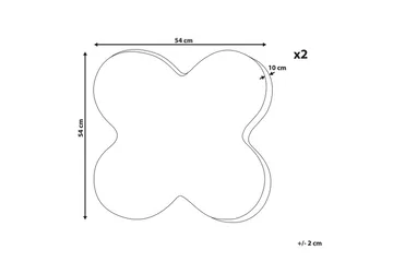 Prydnadskuddar Achillea set om 2 - Utemöbler & utemiljö - Dynor - Utomhuskuddar