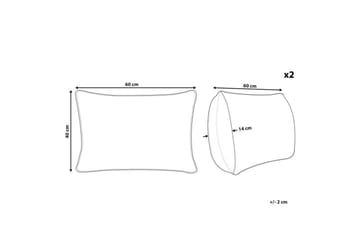 Prydnadskuddar Agave set om 2 - Utemöbler & utemiljö - Dynor - Utomhuskuddar