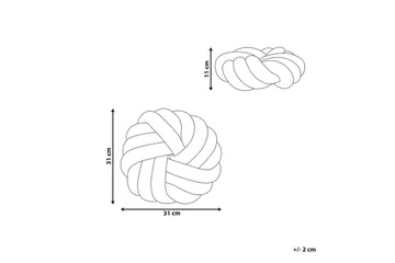 Prydnadskuddar Akola Grå, Bouclé - Grå, Bouclé - Textil & mattor - Kudde & kuddfodral - Prydnadskudde & soffkudde