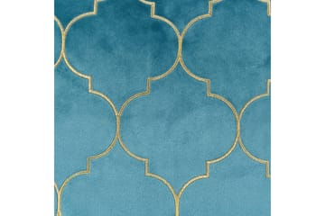 Prydnadskuddar Alyssum set om 2 Blå/guld, Sammet - Blå/guld, Sammet - Utemöbler & utemiljö - Dynor - Utomhuskuddar