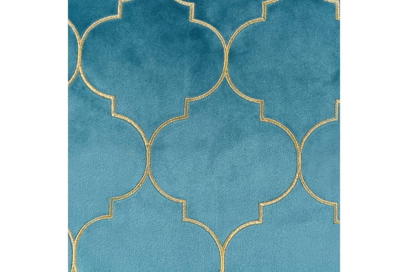 Prydnadskuddar Alyssum set om 2 Blå/guld, Sammet - Blå/guld, Sammet - Utemöbler & utemiljö - Dynor - Utomhuskuddar