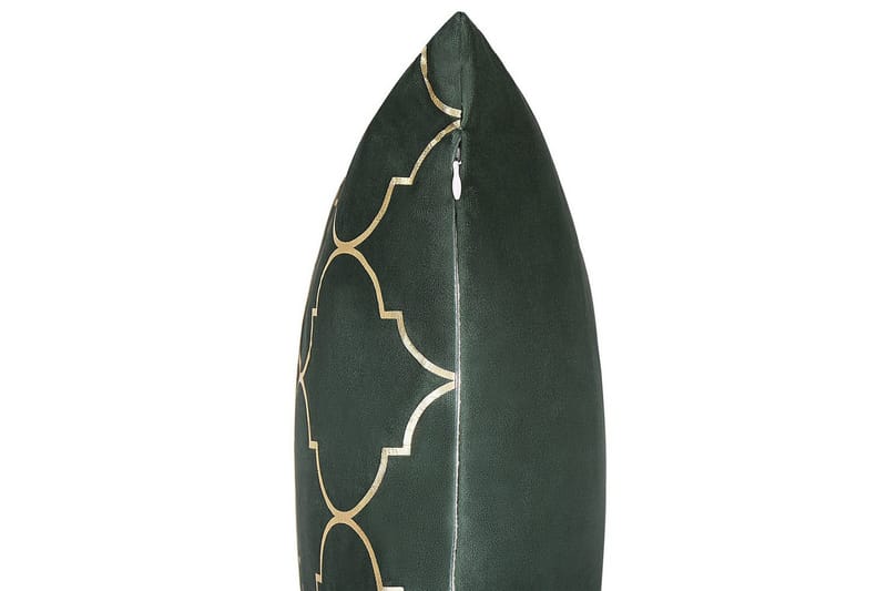 Prydnadskuddar Alyssum set om 2 Grön/guld, Sammet - Grön/guld, Sammet - Utemöbler & utemiljö - Dynor - Utomhuskuddar