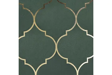 Prydnadskuddar Alyssum set om 2 Grön/guld, Sammet - Grön/guld, Sammet - Utemöbler & utemiljö - Dynor - Utomhuskuddar