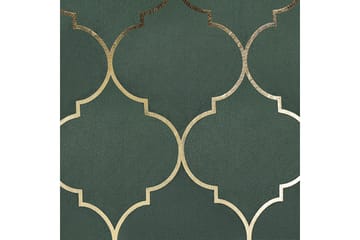 Prydnadskuddar Alyssum set om 2 Grön/guld, Sammet - Grön/guld, Sammet - Utemöbler & utemiljö - Dynor - Utomhuskuddar